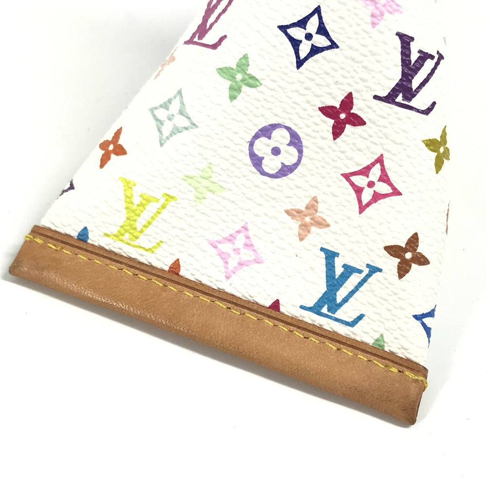 LOUIS VUITTON M58028 モノグラムマルチカラー ベルランゴ  コンパクトウォレット 財布 三角 コインケース モノグラムマルチカラーキャンバス ユニセックス ブロン ホワイト - brandshop-reference