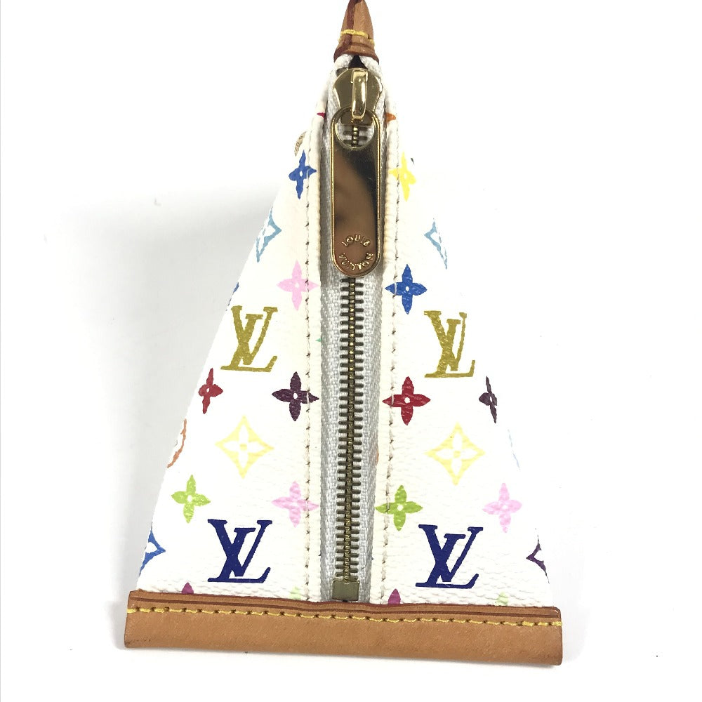 LOUIS VUITTON M58028 モノグラムマルチカラー ベルランゴ  コンパクトウォレット 財布 三角 コインケース モノグラムマルチカラーキャンバス ユニセックス ブロン ホワイト - brandshop-reference