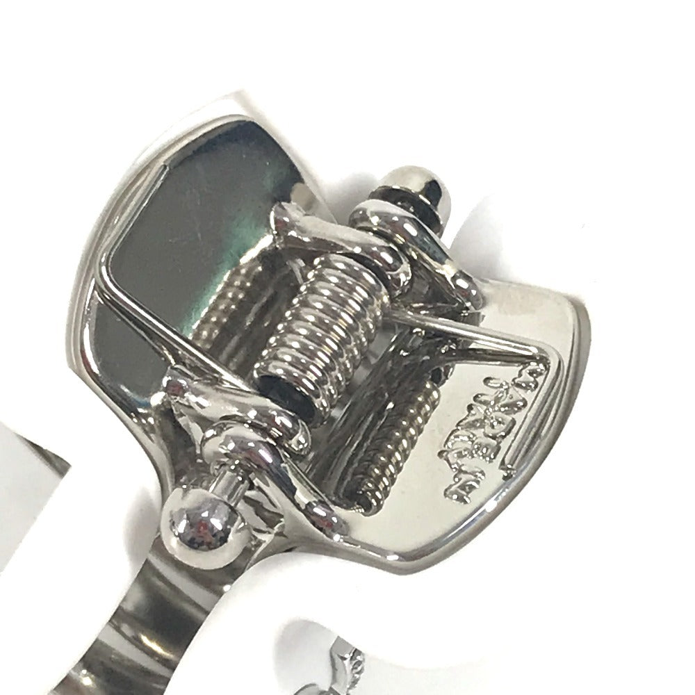 MIUMIU ロゴ ラインストーン ヘアクリップ ヘアアクセサリー ヘアピン メタル レディース ホワイト - brandshop-reference