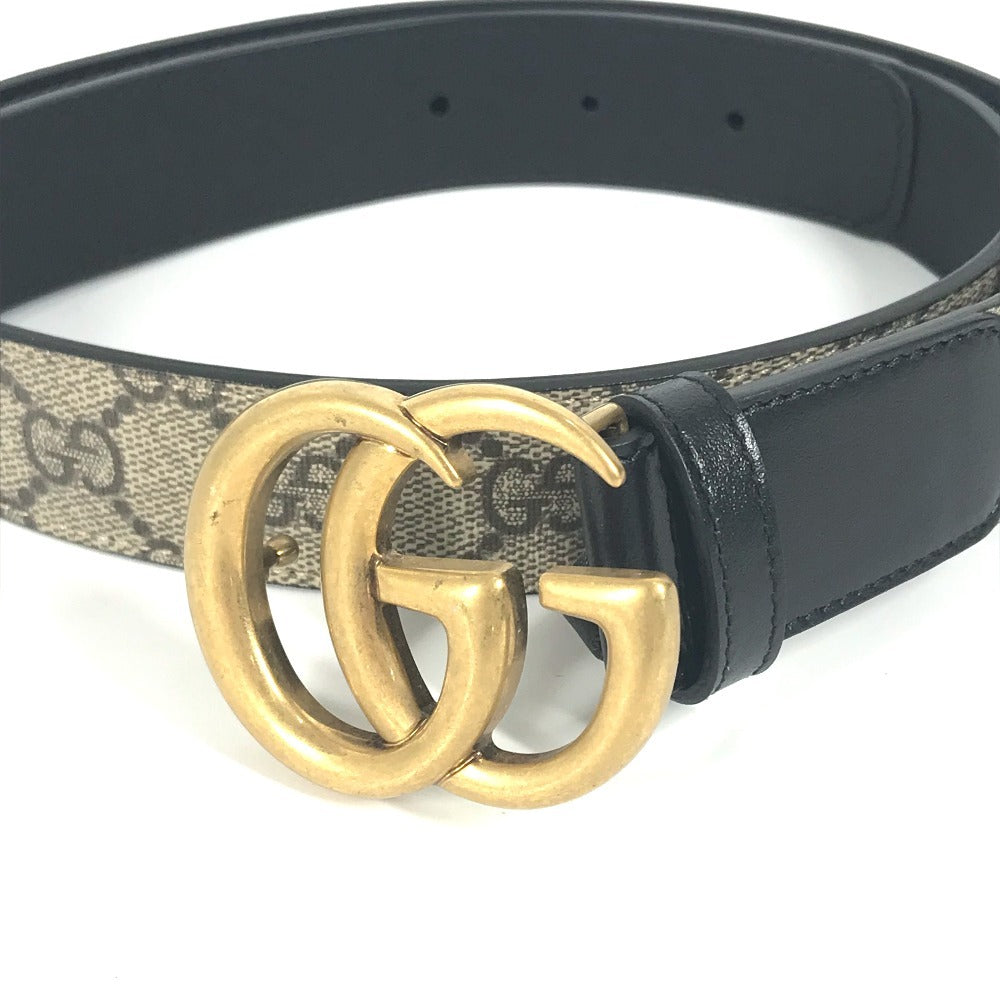 GUCCI 625839 GGスプリーム ダブルG スリムベルト ロゴバックル アクセサリー ベルト GGスプリームキャンバス レディース ベージュ - brandshop-reference