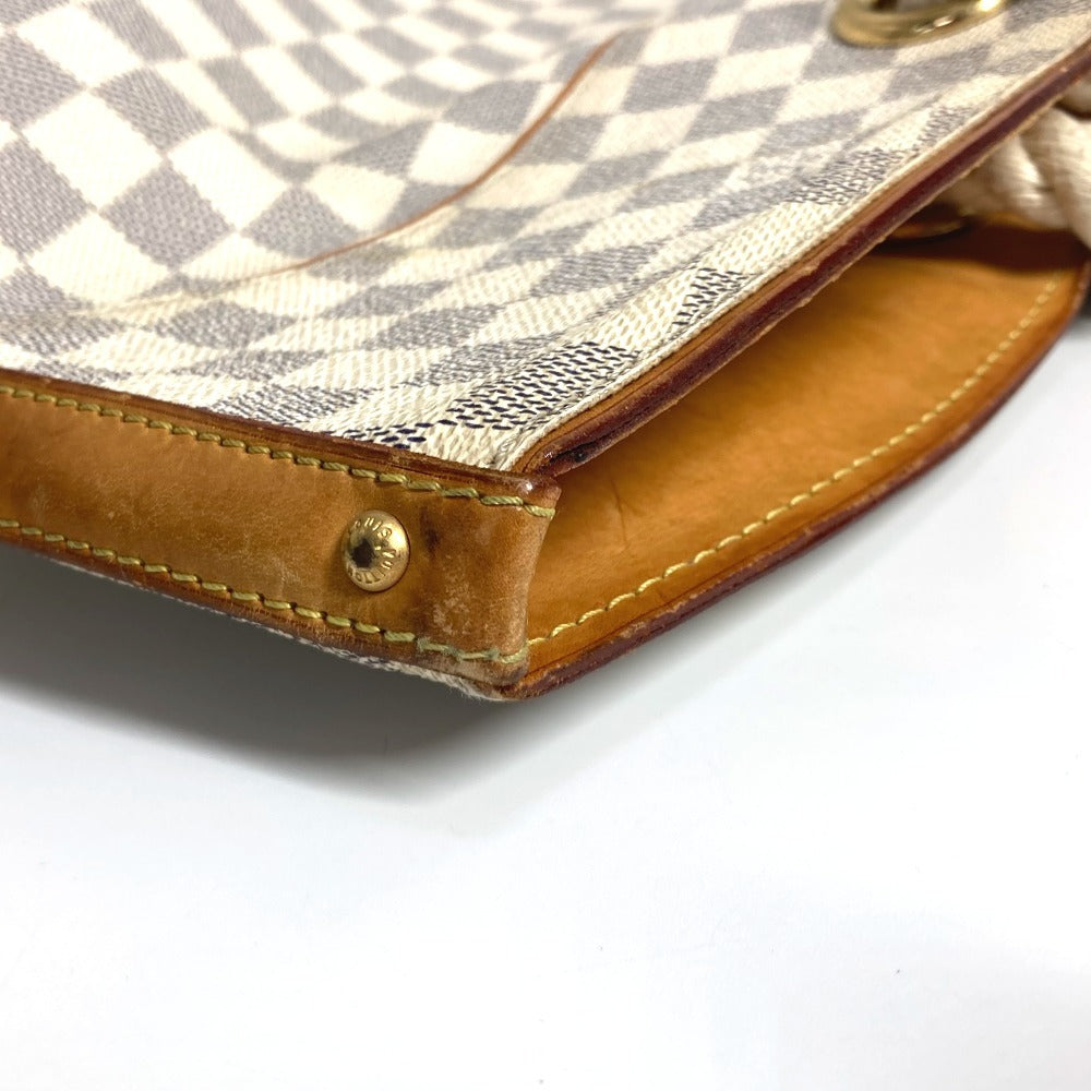 LOUIS VUITTON N48056 ダミエアズール  ポンプロンGM カバン 肩掛け トートバッグ ロープハンドル ショルダーバッグ ダミエアズールキャンバス レディース ホワイト - brandshop-reference