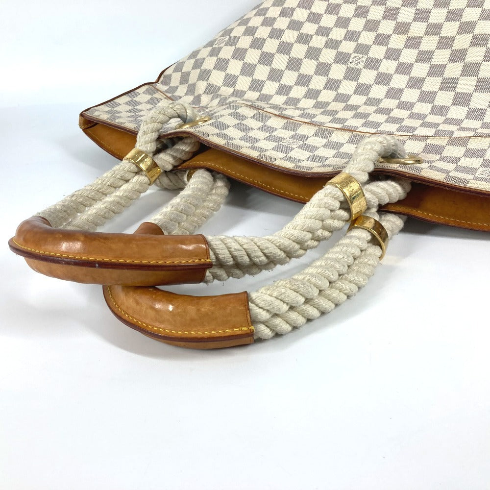 LOUIS VUITTON N48056 ダミエアズール  ポンプロンGM カバン 肩掛け トートバッグ ロープハンドル ショルダーバッグ ダミエアズールキャンバス レディース ホワイト - brandshop-reference