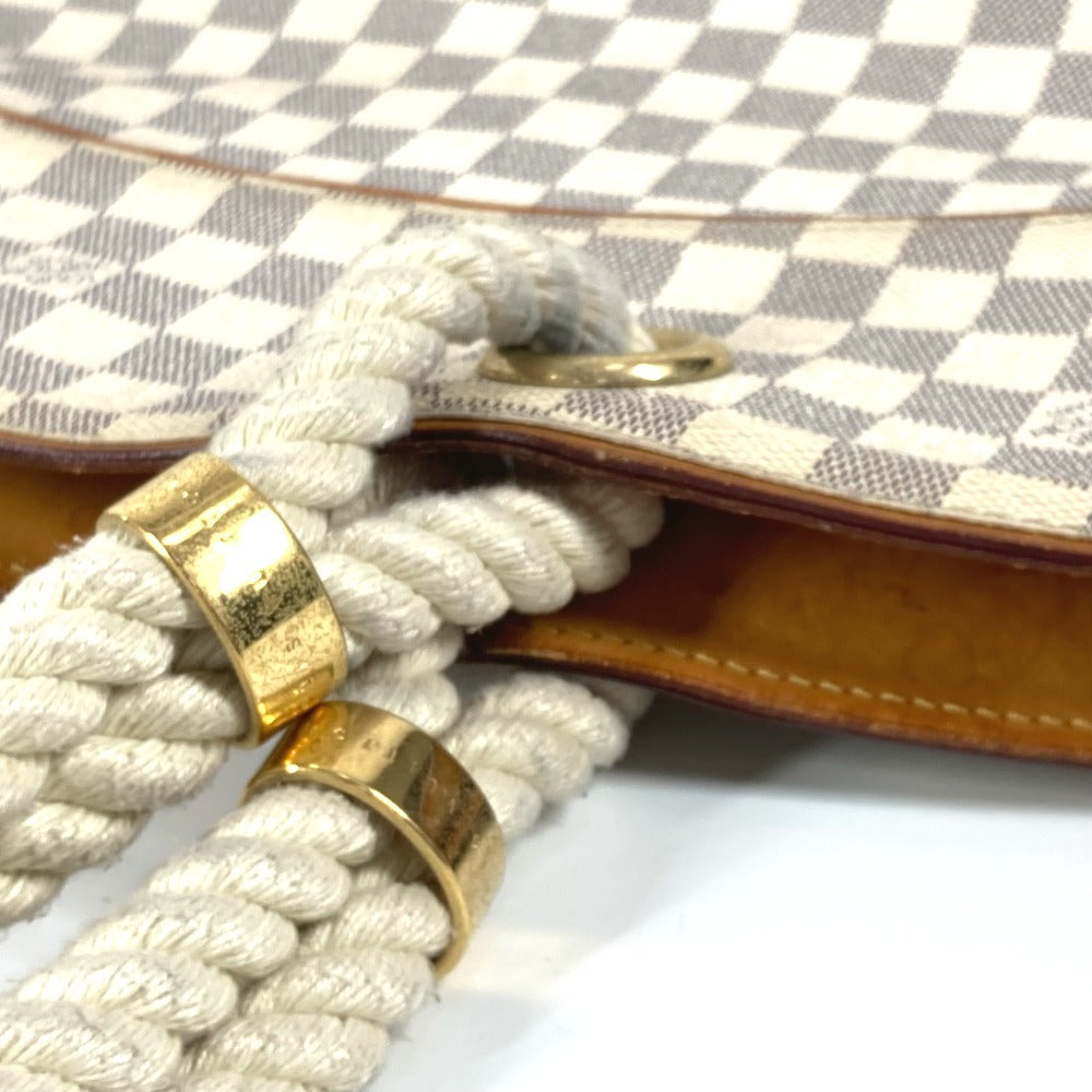 LOUIS VUITTON N48056 ダミエアズール  ポンプロンGM カバン 肩掛け トートバッグ ロープハンドル ショルダーバッグ ダミエアズールキャンバス レディース ホワイト - brandshop-reference