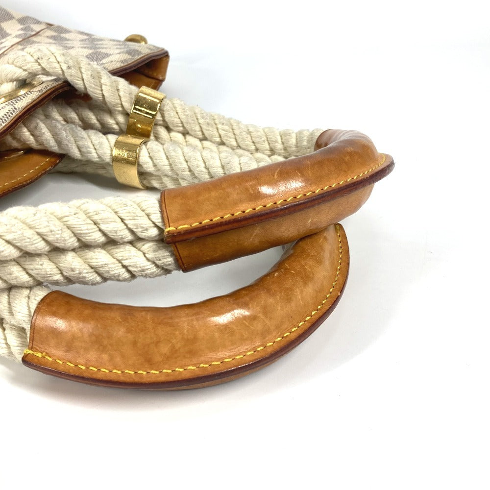 LOUIS VUITTON N48056 ダミエアズール  ポンプロンGM カバン 肩掛け トートバッグ ロープハンドル ショルダーバッグ ダミエアズールキャンバス レディース ホワイト - brandshop-reference
