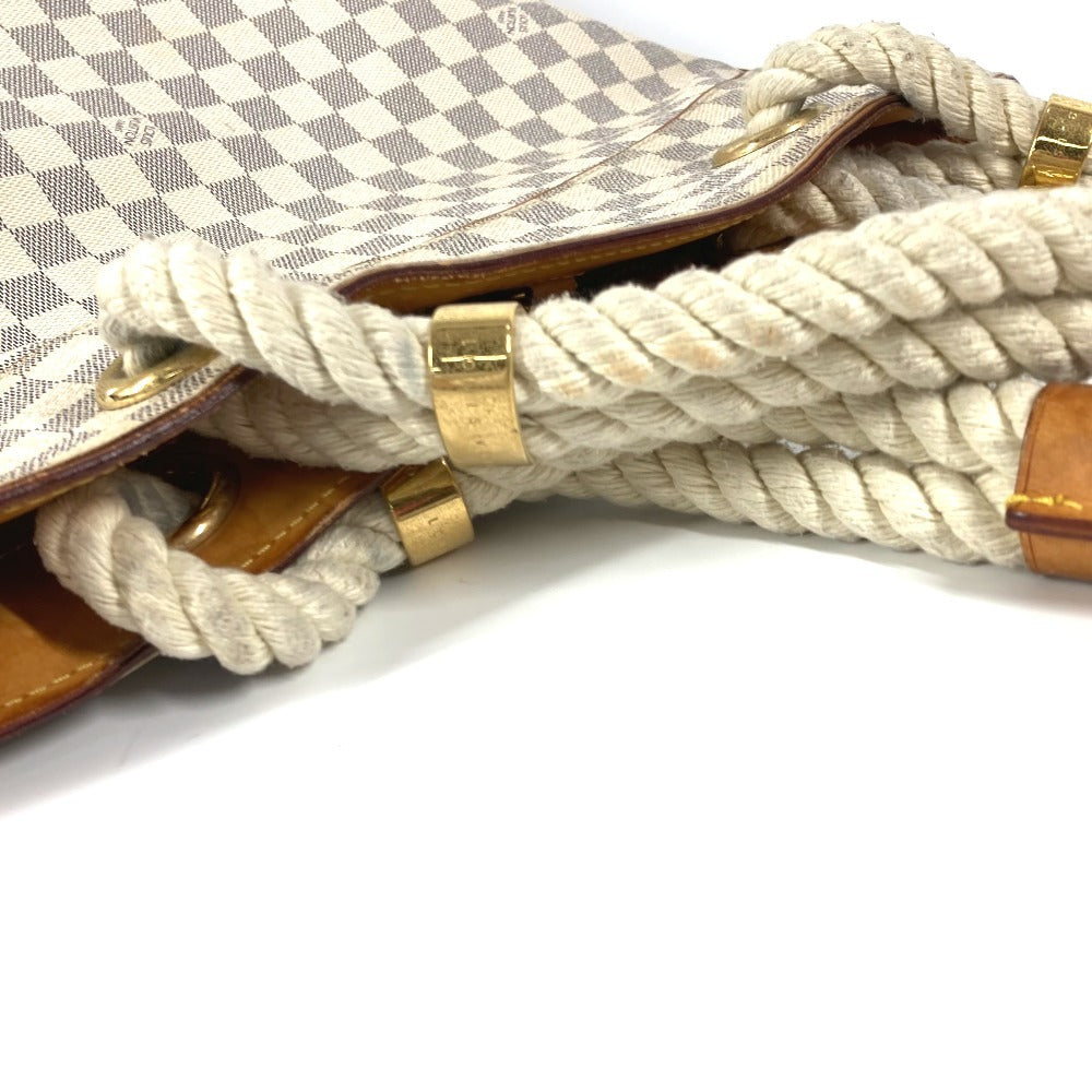 LOUIS VUITTON N48056 ダミエアズール  ポンプロンGM カバン 肩掛け トートバッグ ロープハンドル ショルダーバッグ ダミエアズールキャンバス レディース ホワイト - brandshop-reference
