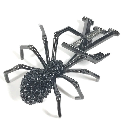 LOUIS VUITTON MP3397 ブローシュ・LV クレイジー アニマルズ アクセサリー 蜘蛛 スパイダー ブローチ メタル メンズ ノワール ブラック - brandshop-reference