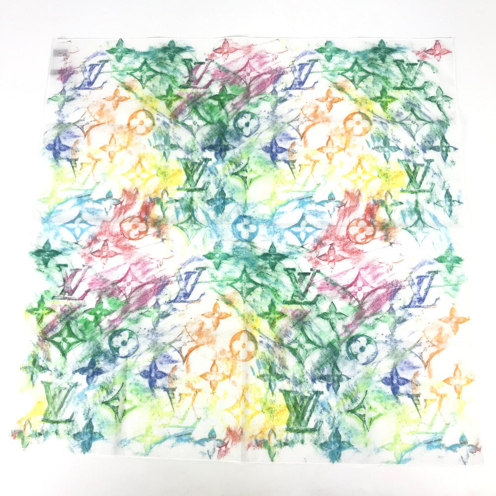 LOUIS VUITTON MP2887 モノグラムパステル セット マスク バンダナ バンダナ ポーチ付き マスク コットン ユニセックス ホワイト - brandshop-reference
