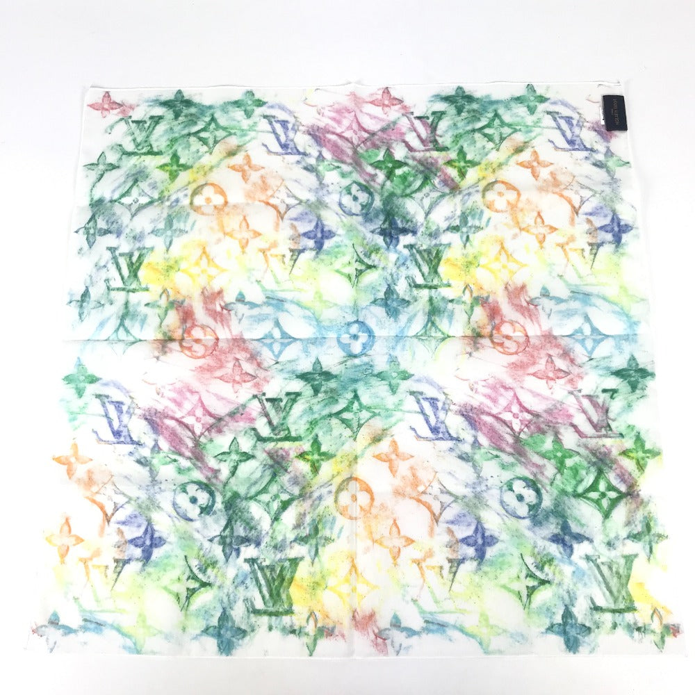 LOUIS VUITTON MP2887 モノグラムパステル セット マスク バンダナ バンダナ ポーチ付き マスク コットン ユニセックス ホワイト - brandshop-reference