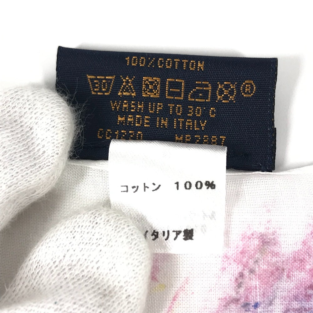 LOUIS VUITTON MP2887 モノグラムパステル セット マスク バンダナ バンダナ ポーチ付き マスク コットン ユニセックス ホワイト - brandshop-reference