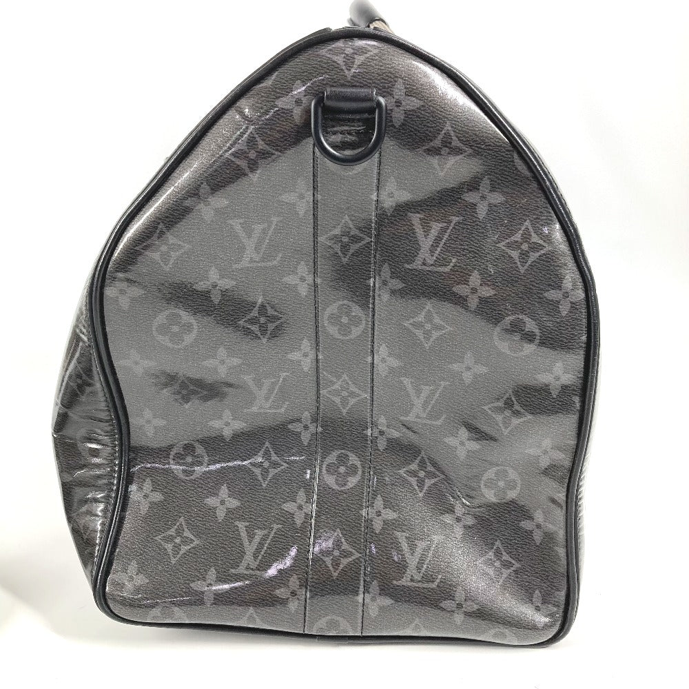 LOUIS VUITTON  M43901 モノグラム エクリプス グレーズ 伊勢丹限定  キーポル・バンドリエール 50 2WAYバッグ カバン 旅行バッグ ショルダーバッグ トラベルバッグ ボストンバッグ キャンバス ユニセックス ブラック - brandshop-reference