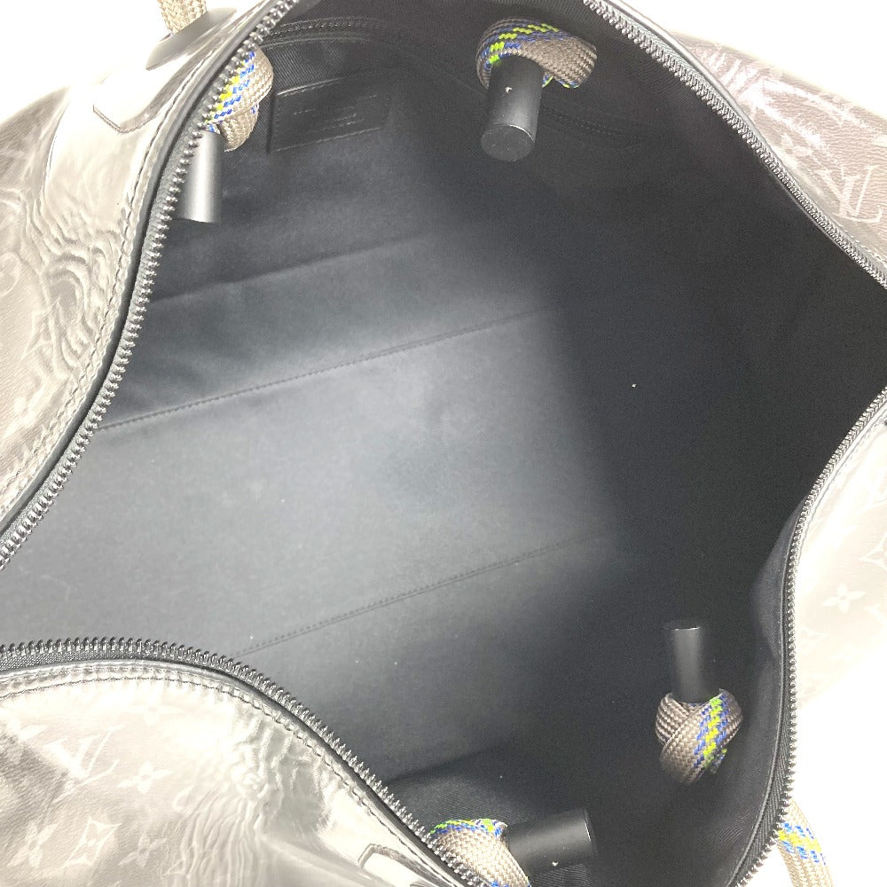 LOUIS VUITTON  M43901 モノグラム エクリプス グレーズ 伊勢丹限定  キーポル・バンドリエール 50 2WAYバッグ カバン 旅行バッグ ショルダーバッグ トラベルバッグ ボストンバッグ キャンバス ユニセックス ブラック - brandshop-reference