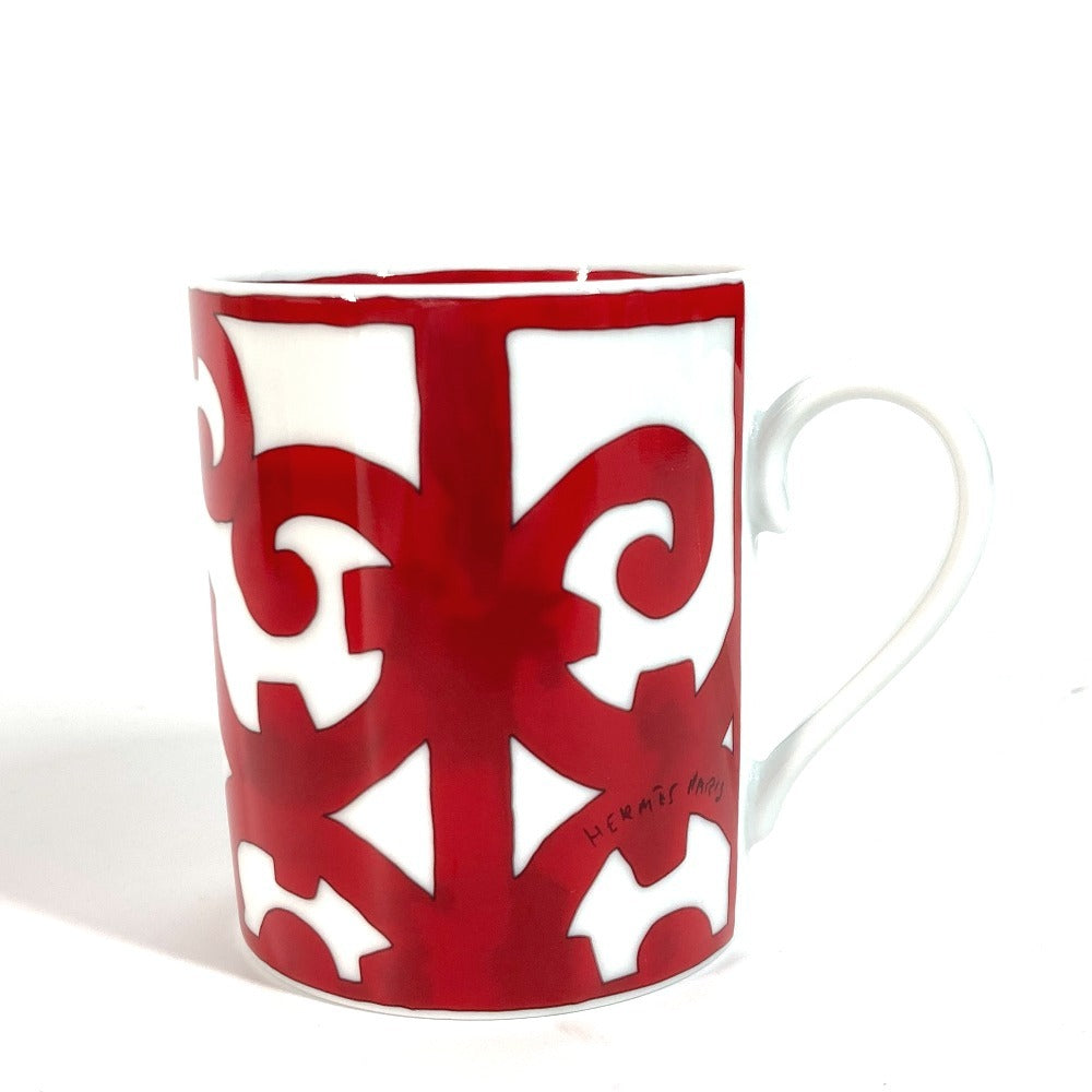HERMES 300ml マグ 〈ガダルキヴィール〉 No1 コップ 食器 インテリア マグカップ 陶器 ユニセックス レッド - brandshop-reference