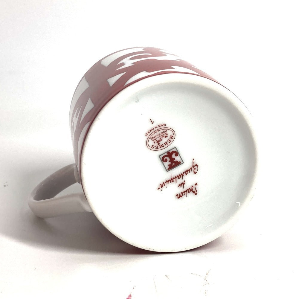 HERMES 300ml マグ 〈ガダルキヴィール〉 No1 コップ 食器 インテリア マグカップ 陶器 ユニセックス レッド - brandshop-reference