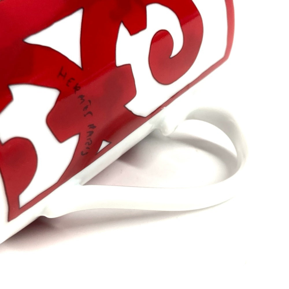 HERMES 300ml マグ 〈ガダルキヴィール〉 No1 コップ 食器 インテリア マグカップ 陶器 ユニセックス レッド - brandshop-reference