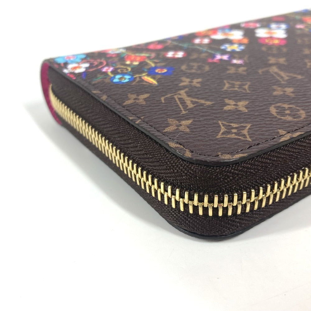 LOUIS VUITTON M14162 Japan Limited LV × TM Zippy Wallet Monogram Takashi Murakami Round Zipper Long Wallet Monogram Canvas Unisex Brown