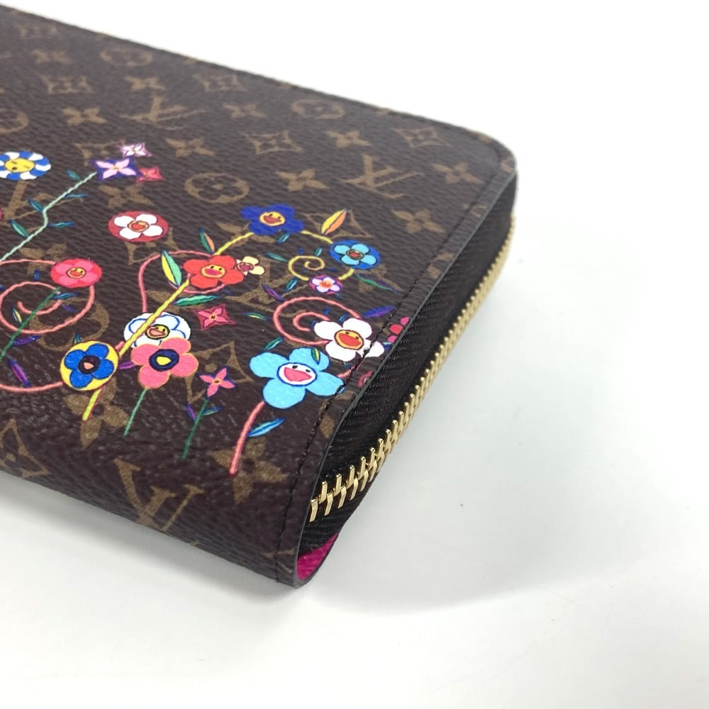 LOUIS VUITTON M14162 Japan Limited LV × TM Zippy Wallet Monogram Takashi Murakami Round Zipper Long Wallet Monogram Canvas Unisex Brown