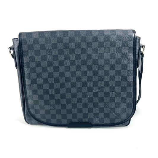LOUIS VUITTON N58029 ダミエグラフィット ダニエル MM カバン フラップ 斜め掛け メッセンジャーバッグ ショルダーバッグ ダミエグラフィットキャンバス ユニセックス ブラック - brandshop-reference