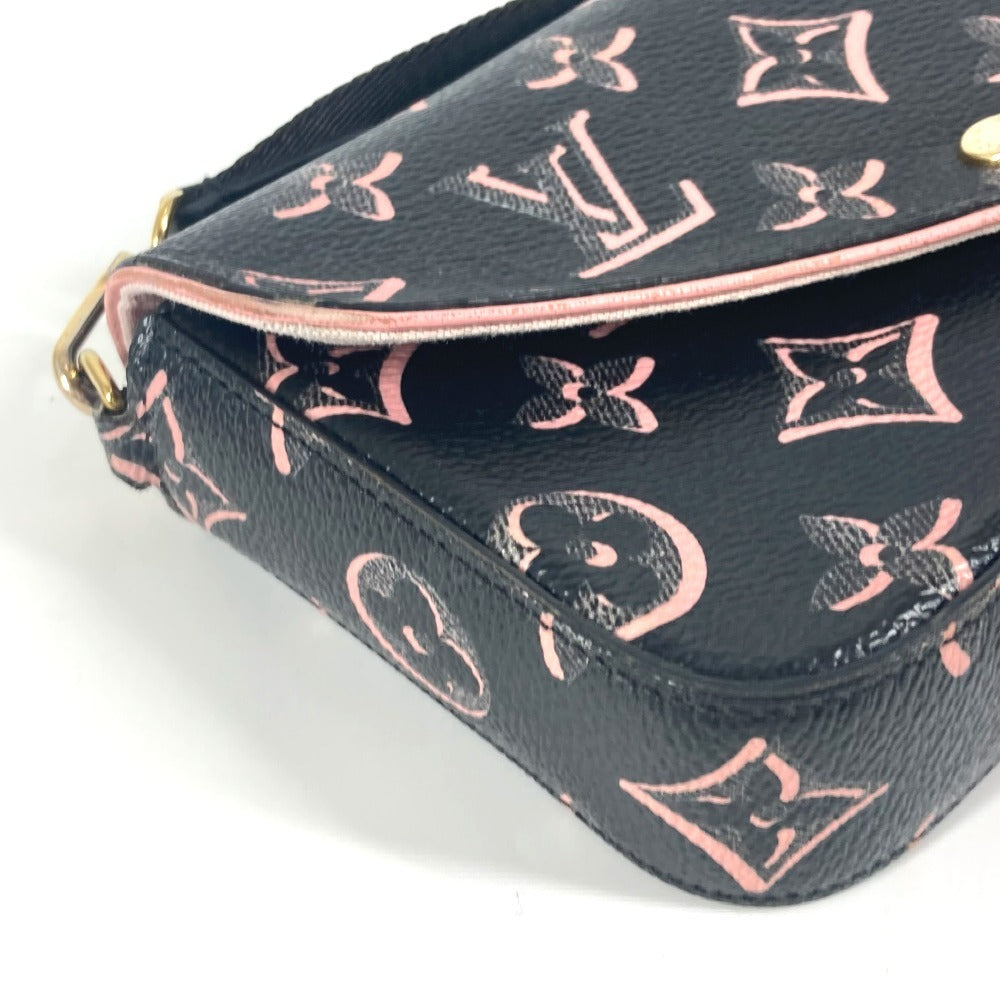 LOUIS VUITTON M81471 フォール・フォー・ユーコレクション モノグラム ミュルティ ポシェット フェリシー カバン 斜め掛け フラップ ショルダーバッグ コーティングキャンバス レディース ブラック - brandshop-reference