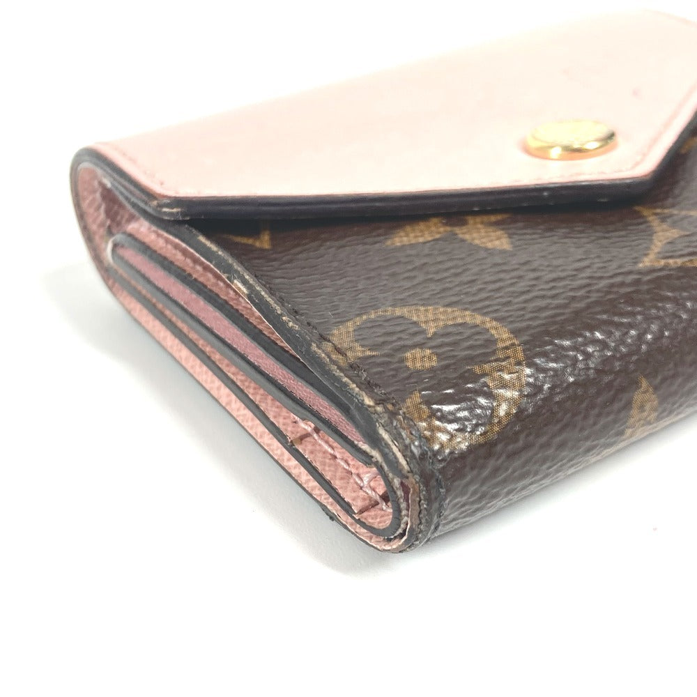 LOUIS VUITTON M62933 モノグラム ポルトフォイユ・ゾエ コンパクトウォレット 3つ折り財布 モノグラムキャンバス レディース ローズバレリーヌ ピンク - brandshop-reference