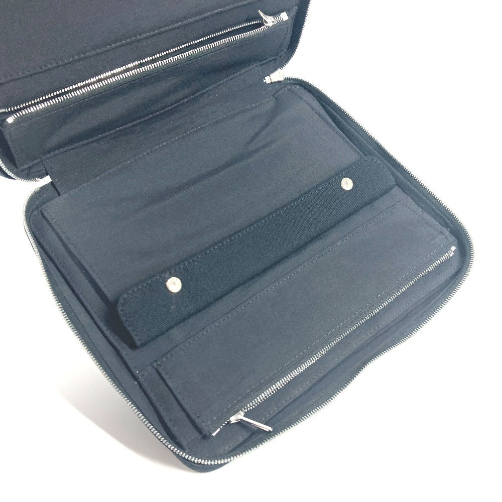 HERMES フールトゥ マルチポーチ メイクポーチ ジュエリーケース ポーチ コットン ユニセックス ブラック - brandshop-reference