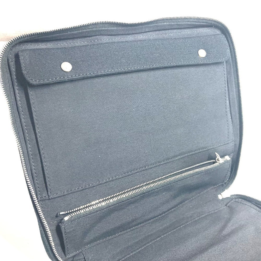 HERMES フールトゥ マルチポーチ メイクポーチ ジュエリーケース ポーチ コットン ユニセックス ブラック - brandshop-reference