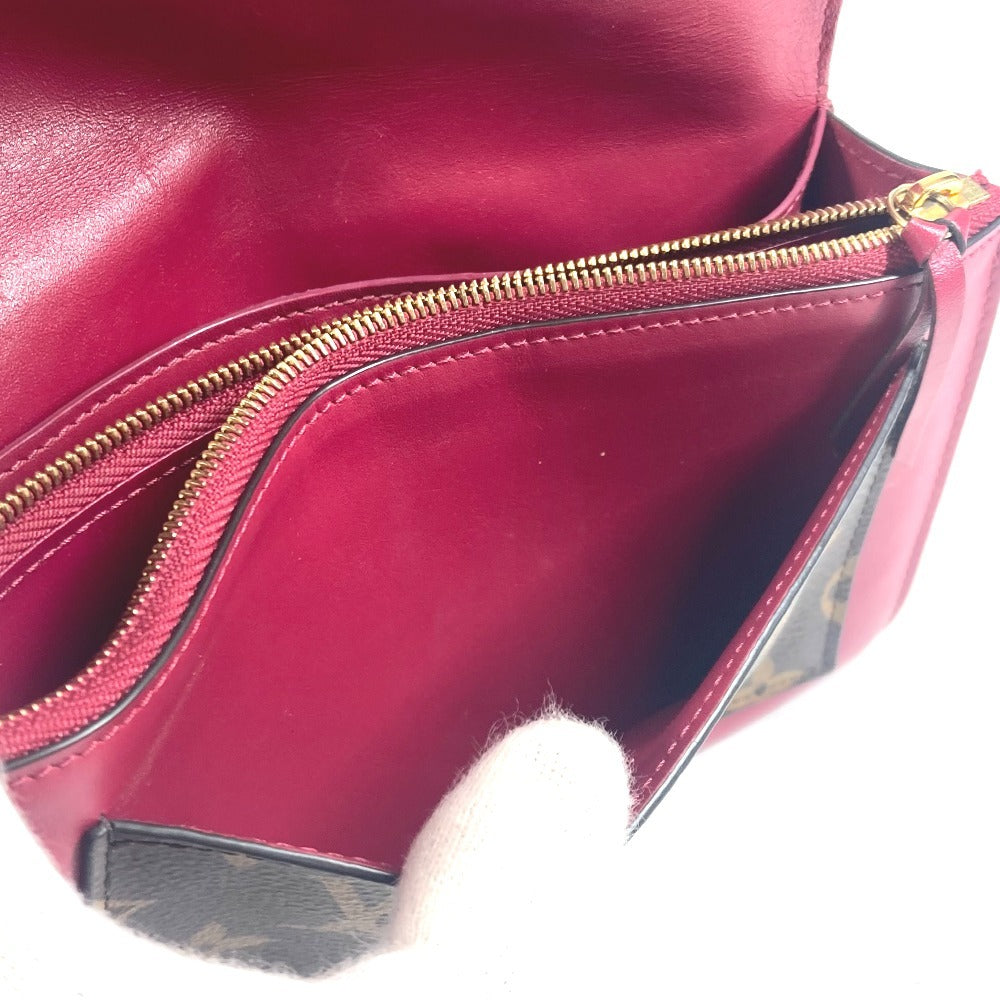 LOUIS VUITTON M69578 モノグラム ポルトフォイユ フロール チェーン チェーンウォレット ショルダーバッグ クラッチバッグ 長財布 モノグラムキャンバス ユニセックス フューシャ ブラウン - brandshop-reference