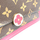 LOUIS VUITTON M69578 モノグラム ポルトフォイユ フロール チェーン チェーンウォレット ショルダーバッグ クラッチバッグ 長財布 モノグラムキャンバス ユニセックス フューシャ ブラウン - brandshop-reference