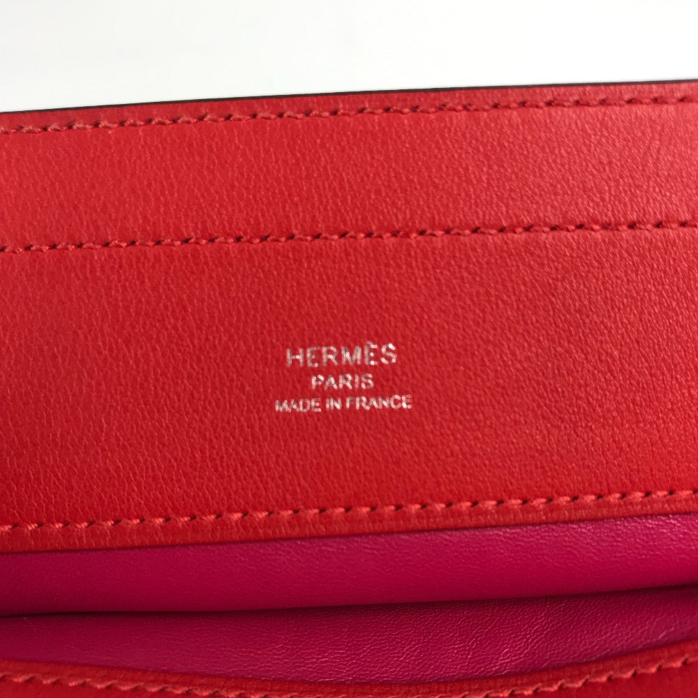 Hermes Bicolor Sack Aline Mini Crossbody Pochette Beg Beg Beg Kulit Pink