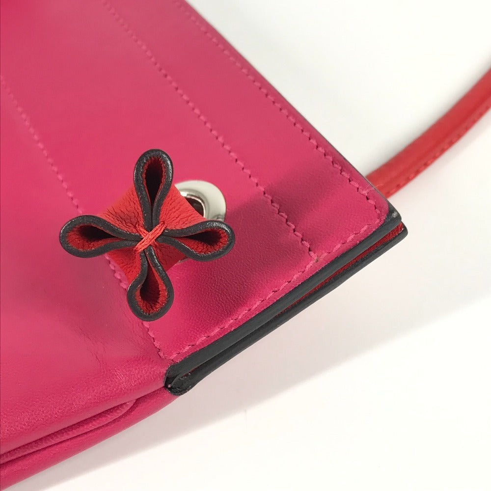 Hermes Bicolor Sack Aline Mini Crossbody Pochette Beg Beg Beg Kulit Pink