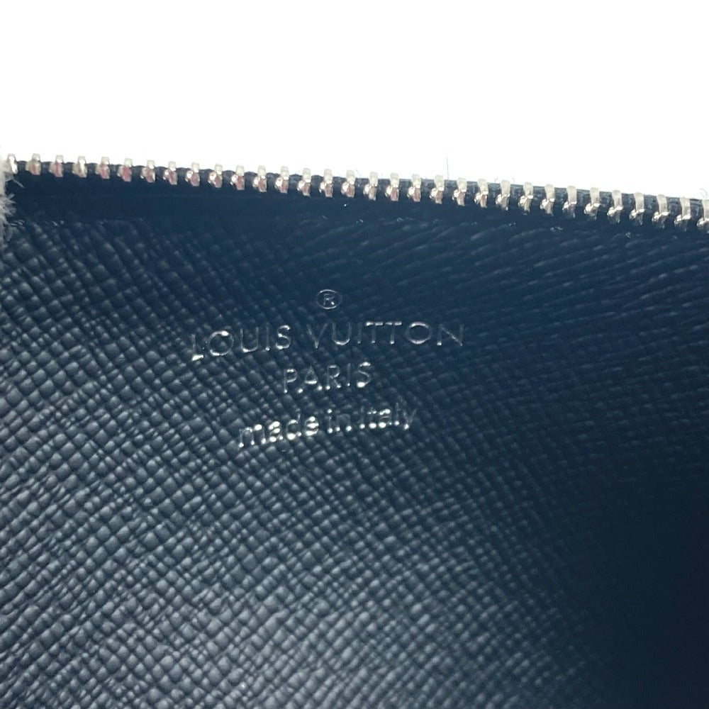 Louis Vuitton M30271 Monogram Eclipse Coin Card Holder Wallet Coin Coin Purse Fragment Case Coin Case Case Monogram Eclipse Canvas Unisex Black