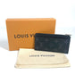 Louis Vuitton M30271 Monogram Eclipse Coin Card Holder Wallet Coin Coin Purse Fragment Case Coin Case Case Monogram Eclipse Canvas Unisex Black