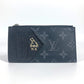 Louis Vuitton M30271 Monogram Eclipse Coin Card Holder Wallet Coin Coin Purse Fragment Case Coin Case Case Monogram Eclipse Canvas Unisex Black