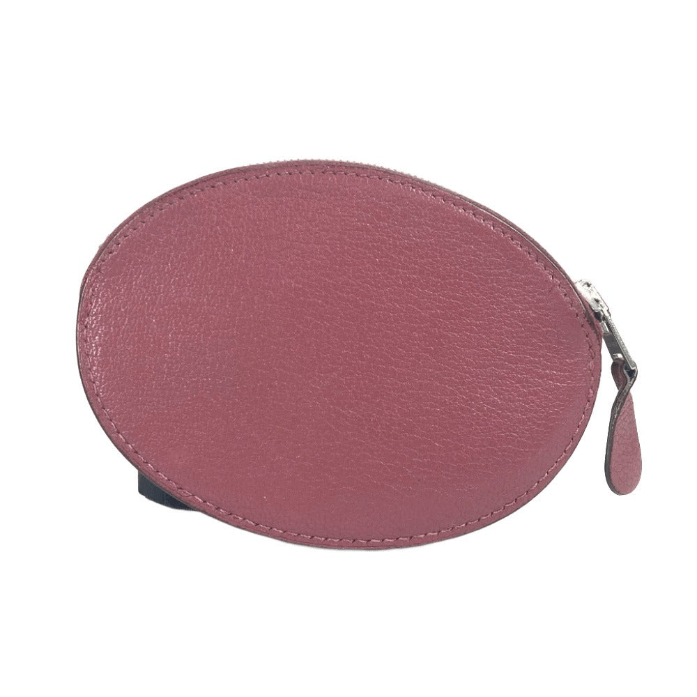 HERMES Evelyn Evelyn H 로고 지갑 동전 지갑 동전 케이스 가죽 남여 퍼플