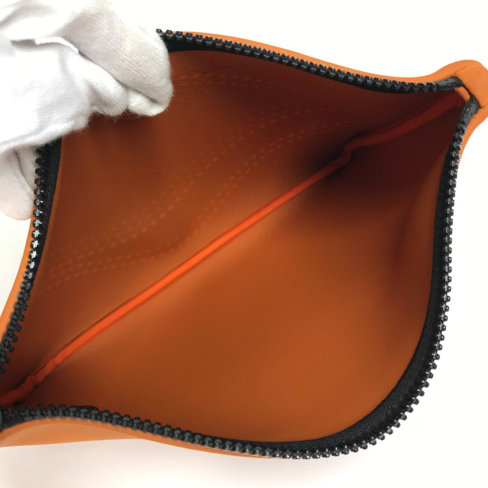 HERMES Neovan MM 클러치 백 멀티 파우치 메이크업 파우치 파우치 폴리아미드 남여 공용 오렌지