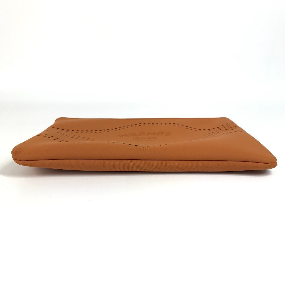 HERMES Neovan MM 클러치 백 멀티 파우치 메이크업 파우치 파우치 폴리아미드 남여 공용 오렌지