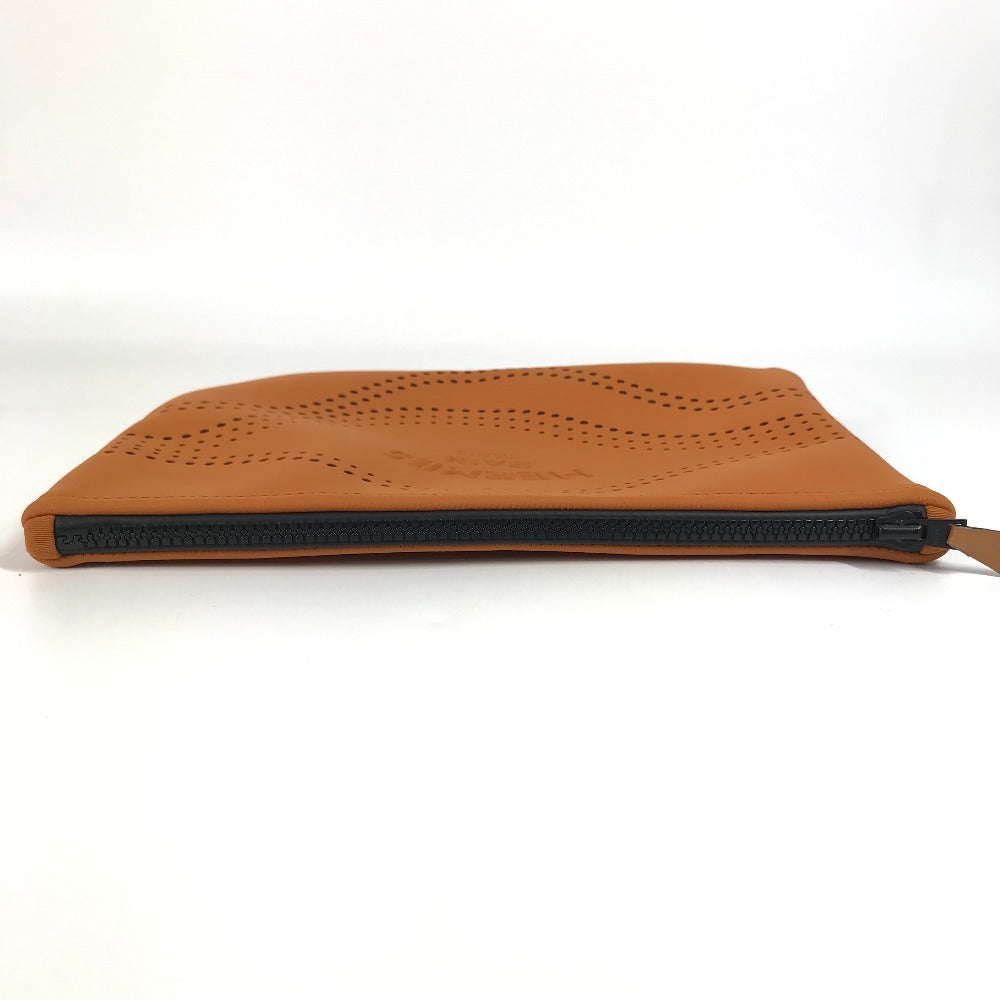 HERMES Neovan MM 클러치 백 멀티 파우치 메이크업 파우치 파우치 폴리아미드 남여 공용 오렌지