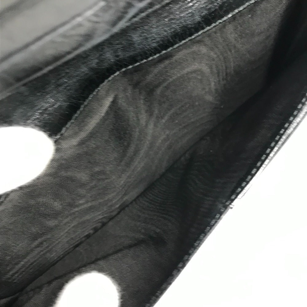 PRADA 2M1264 Skull Skull Long Wallet Round Zipper Long Wallet Leather Unisex Black