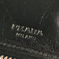 PRADA 2M1264 Skull Skull Long Wallet Round Zipper Long Wallet Leather Unisex Black