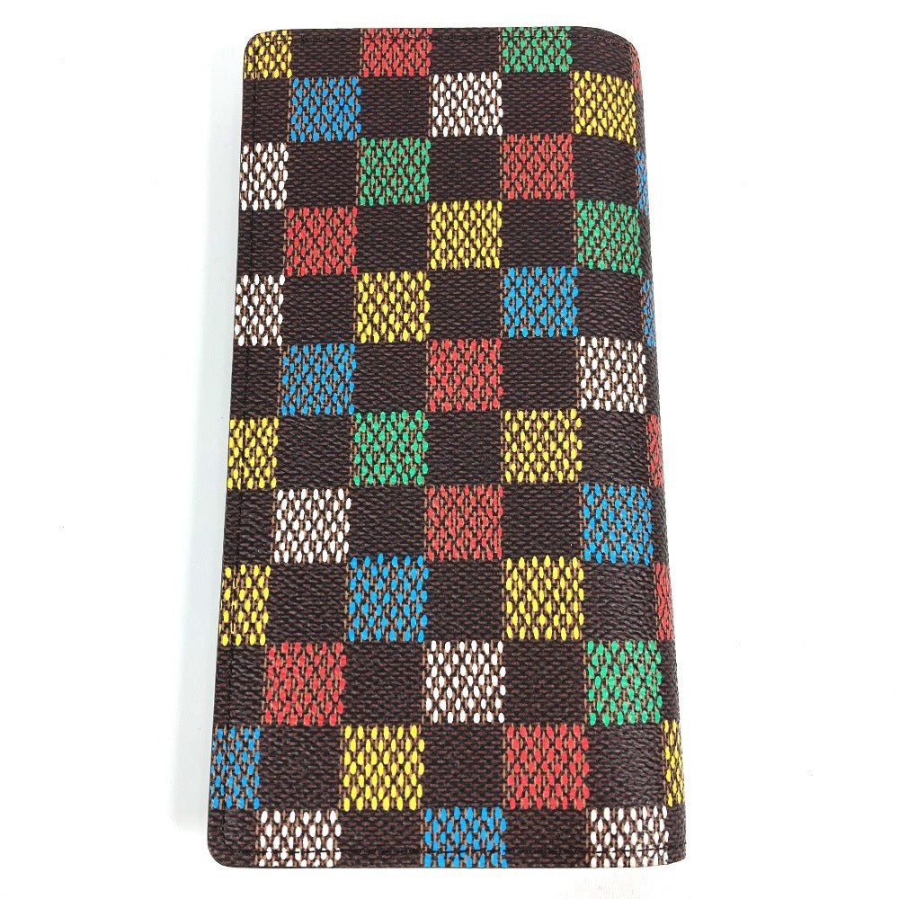 LOUIS VUITTON N00141 LV Birds Damier Pharrell Williams Portefeuille Brazza Long Wallet 2025SS Long Wallet Damier Canvas Unisex Brown