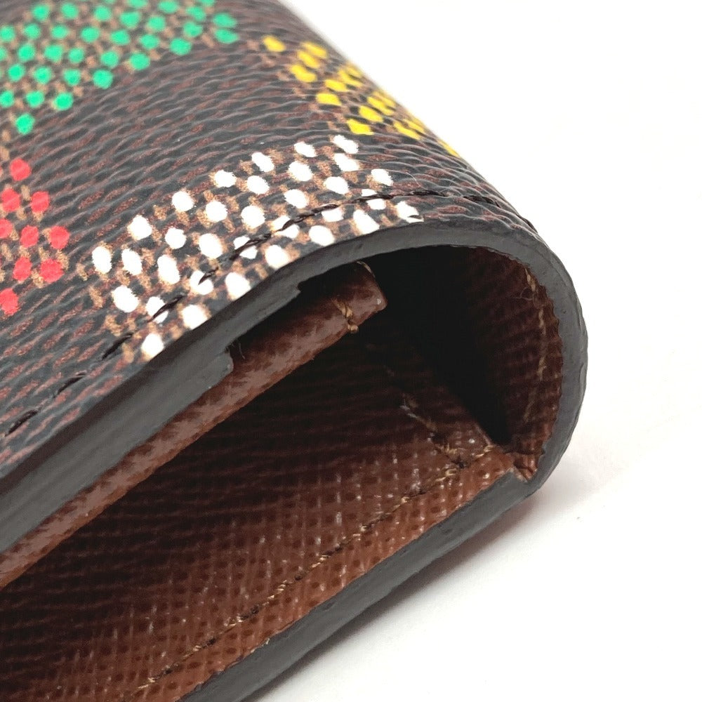 LOUIS VUITTON N00141 LV Birds Damier Pharrell Williams Portefeuille Brazza Long Wallet 2025SS Long Wallet Damier Canvas Unisex Brown