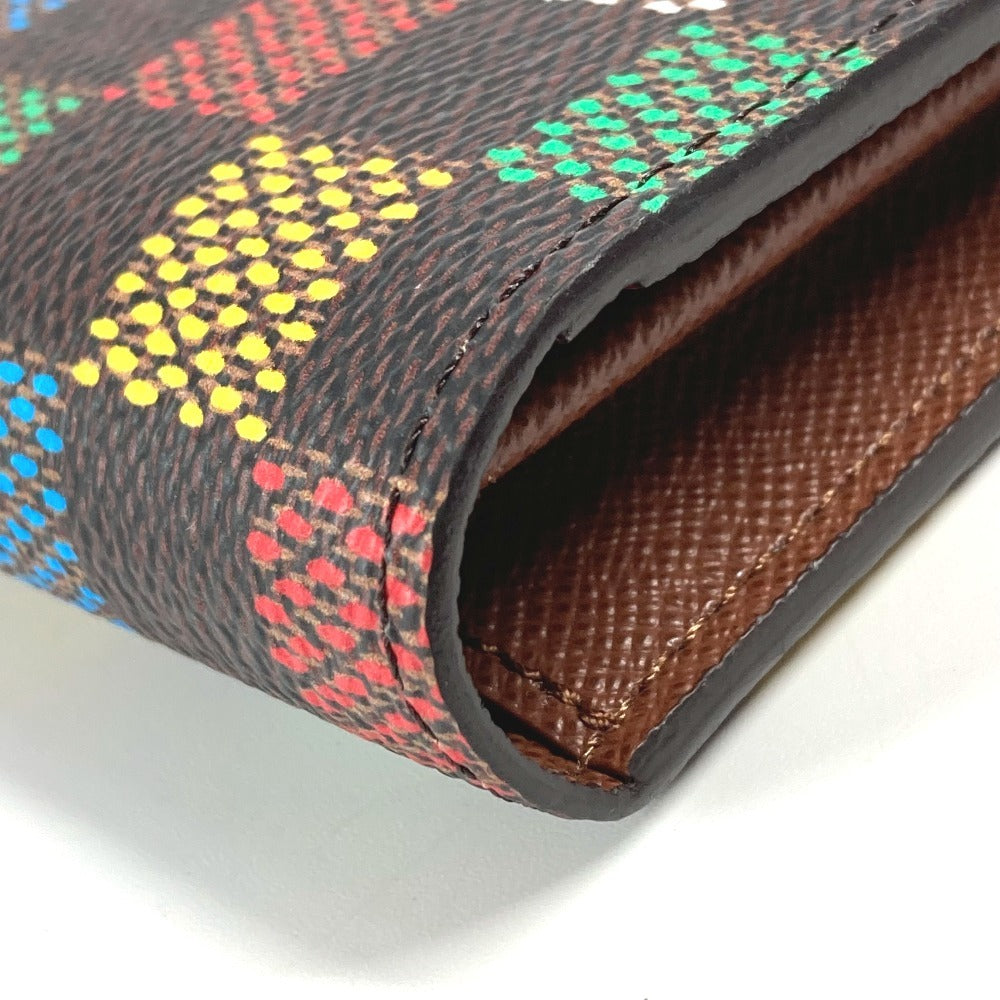 LOUIS VUITTON N00141 LV Birds Damier Pharrell Williams Portefeuille Brazza Long Wallet 2025SS Long Wallet Damier Canvas Unisex Brown