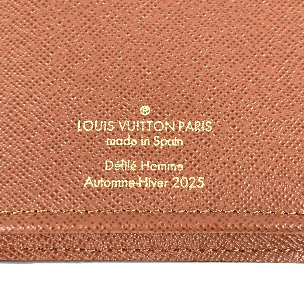LOUIS VUITTON N00141 LV Birds Damier Pharrell Williams Portefeuille Brazza Long Wallet 2025SS Long Wallet Damier Canvas Unisex Brown