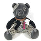 Jurulatih F20819 Keith Haring Outlaw Outlaw Doll Interior Teddy Bear Bear Stuffed Leather Unisex Black