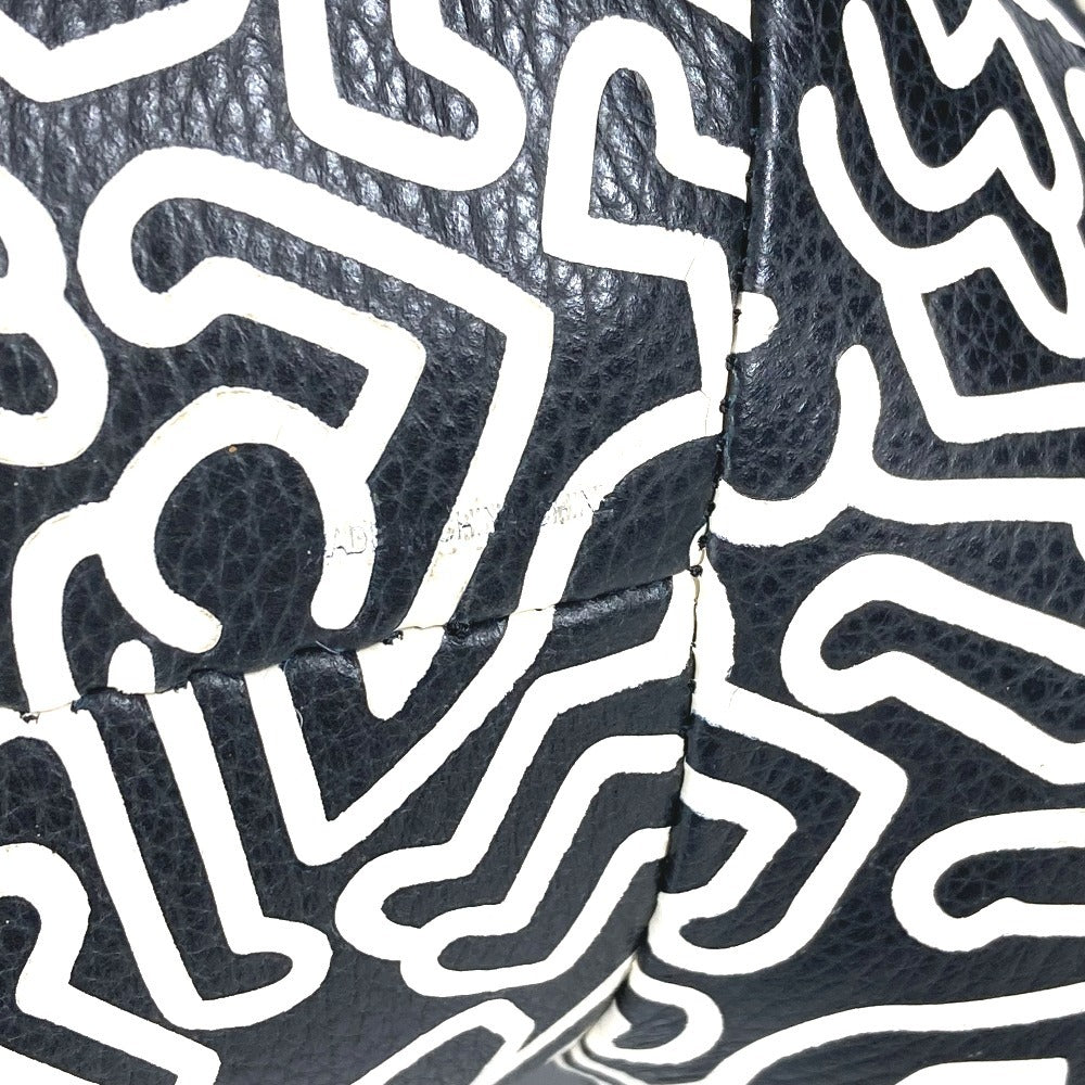 Jurulatih F20819 Keith Haring Outlaw Outlaw Doll Interior Teddy Bear Bear Stuffed Leather Unisex Black