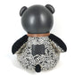Jurulatih F20819 Keith Haring Outlaw Outlaw Doll Interior Teddy Bear Bear Stuffed Leather Unisex Black