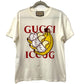 GUCCI 615044 ばなにゃ キャラクター アパレル 半袖 トップス 半袖Ｔシャツ コットン メンズ ホワイト