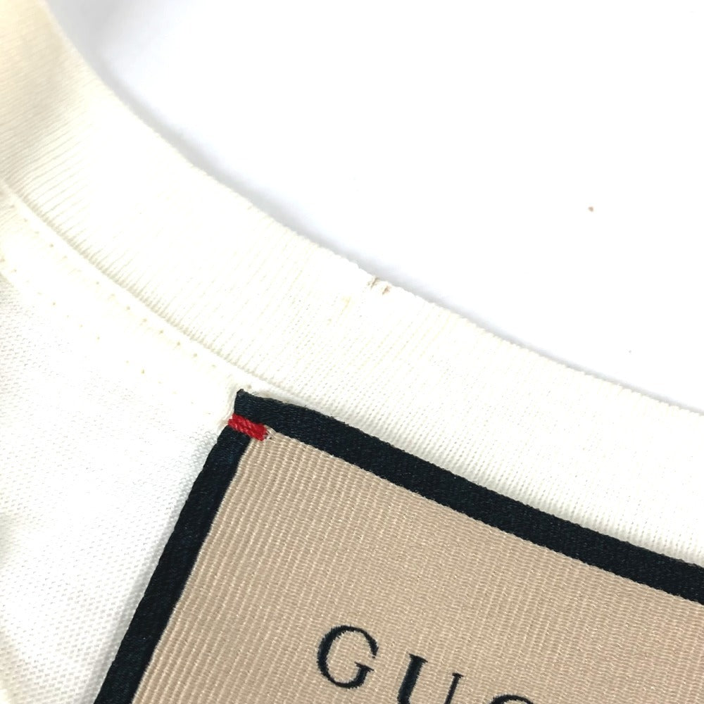 GUCCI 615044 ばなにゃ キャラクター アパレル 半袖 トップス 半袖Ｔシャツ コットン メンズ ホワイト