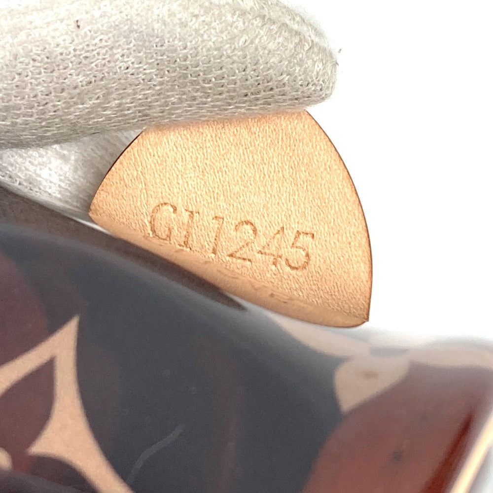 LOUIS VUITTON M14943 モノグラム 村上隆 チェリー サクランボ LV × TM ポルトモネ･キューブ スクエア バッグチャーム キーホルダー ポーチ PVC レディース ブラウン