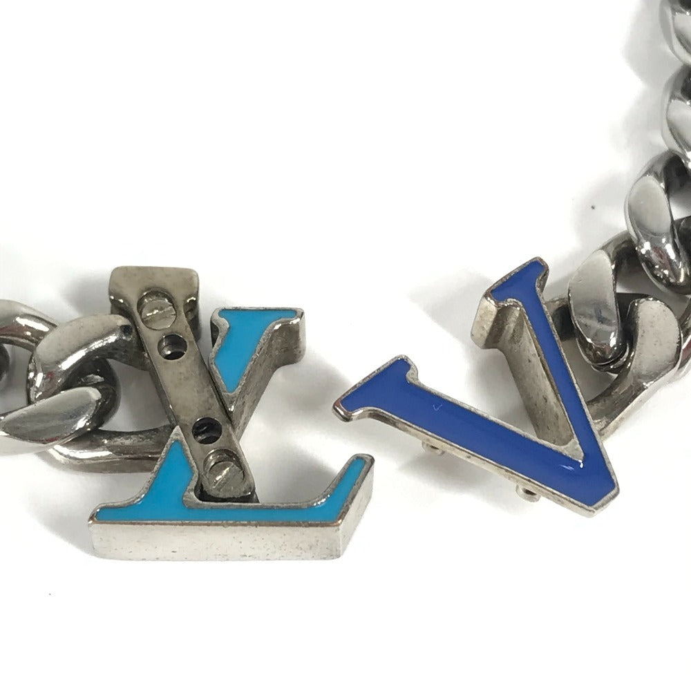 루이 비통 M0919L LV 로고 팔찌 LV 체인 팔찌 LV 이니셜 액세서리 팔찌 메탈 유니섹스 실버