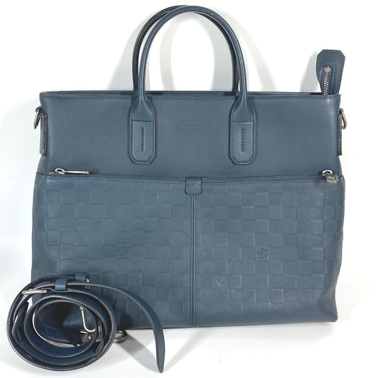 LOUIS VUITTON N41567 Damier Infini 7DW Shoulder Bag Shoulder 2WAY Bag Crossbody Tote Bag Damier Infini Leather Unisex Cosmos Navy